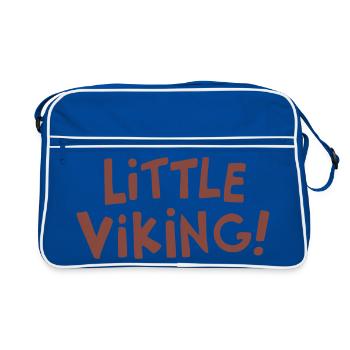 Little Viking Handwritten Logo - Sac Retro - bleu/blanc - Devant