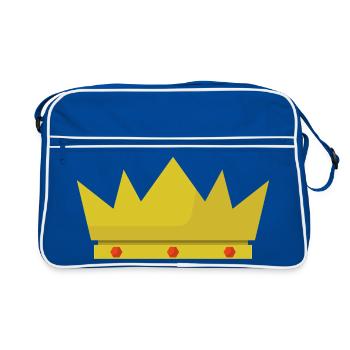 Crown - Retro Bag - blue/white - Front
