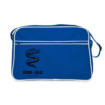 J'peux pas, j'ai plongée à Calvi, en Corse. - Sac Retro - bleu/blanc - Devant