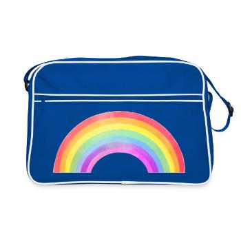 Rainbow Arch - Retro Bag - blue/white - Front