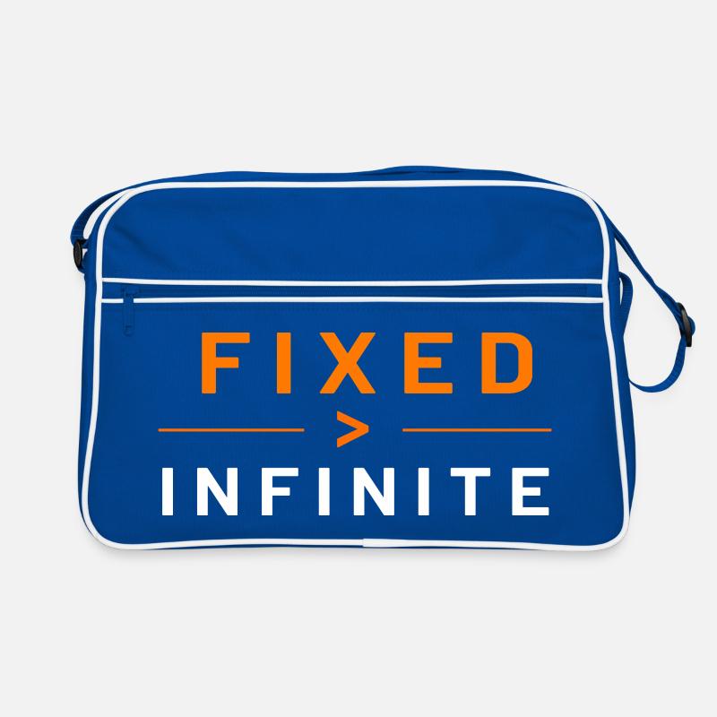 Bitcoin Fixed Supply Typografie Retro Tasche