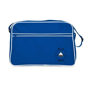 HippieEaters Hai - Retro Tasche - Blau/Weiß - Vorne