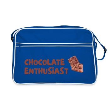 Chocolate Enthusiast - Retro Bag - blue/white - Front