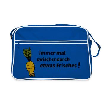 Always something fresh - Retro Bag - blue/white - Front