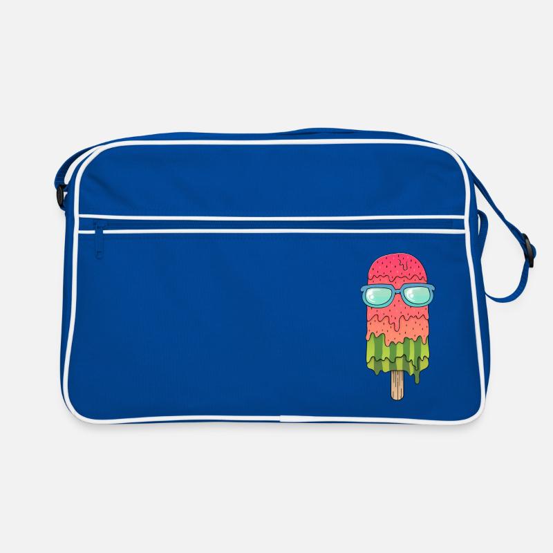 Melonen-Eis (Sonnenbrille) Retro Tasche