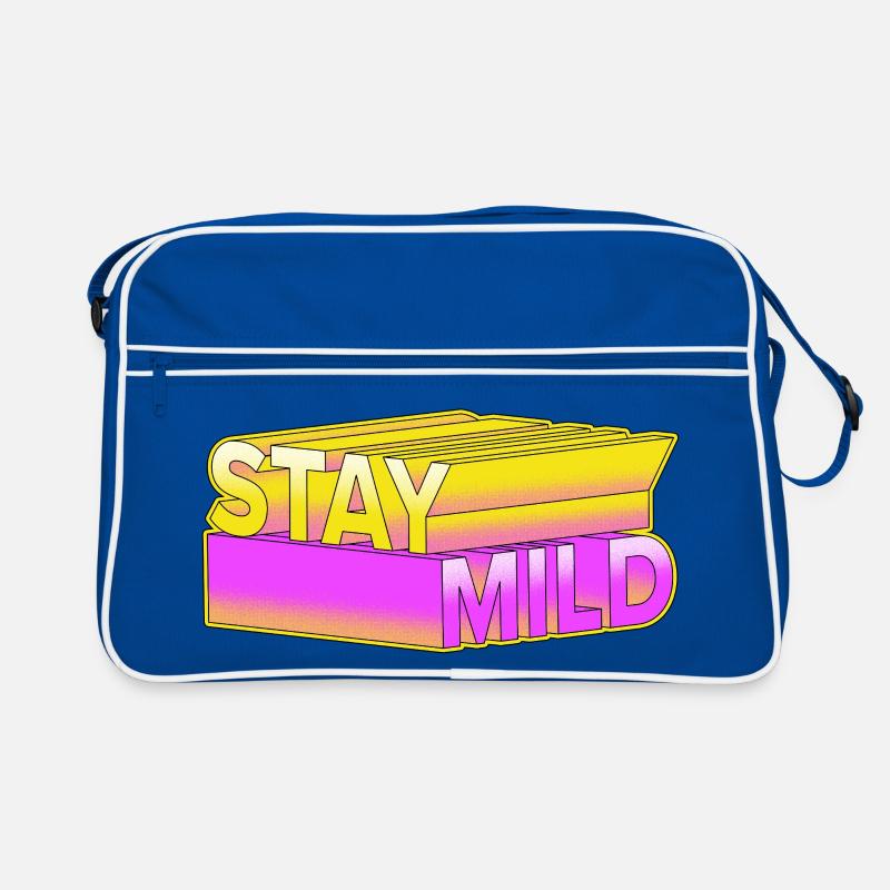Stay Mild - Look rétro néon 3D Sac Retro