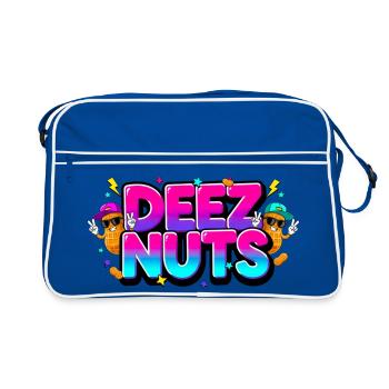 Deez Nuts - Funny Graffiti Colorful - Retro Bag - blue/white - Front