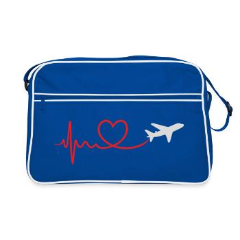 Voyager - Sac Retro - bleu/blanc - Devant
