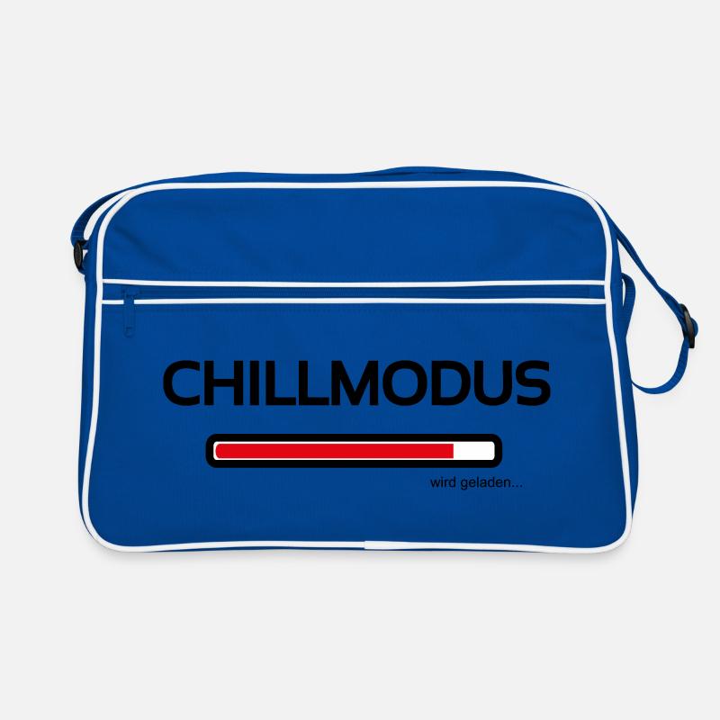 Chill mode - today we only rest - Retro Bag - blue/white