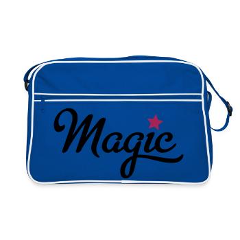la magie - Sac Retro - bleu/blanc - Devant