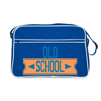 old school - Sac Retro - bleu/blanc - Devant