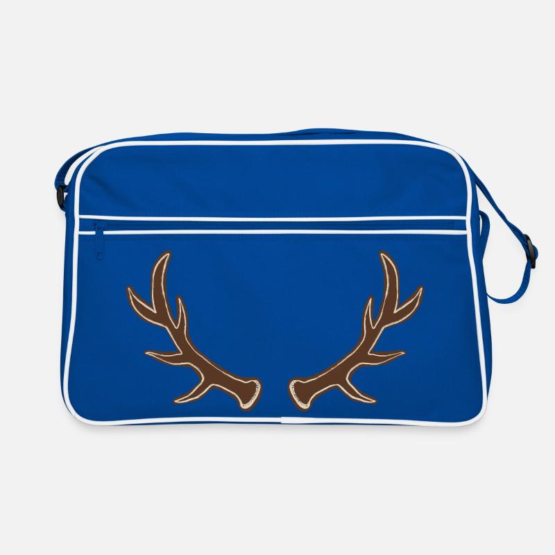 Rustic Antler Silhouette Retro Bag