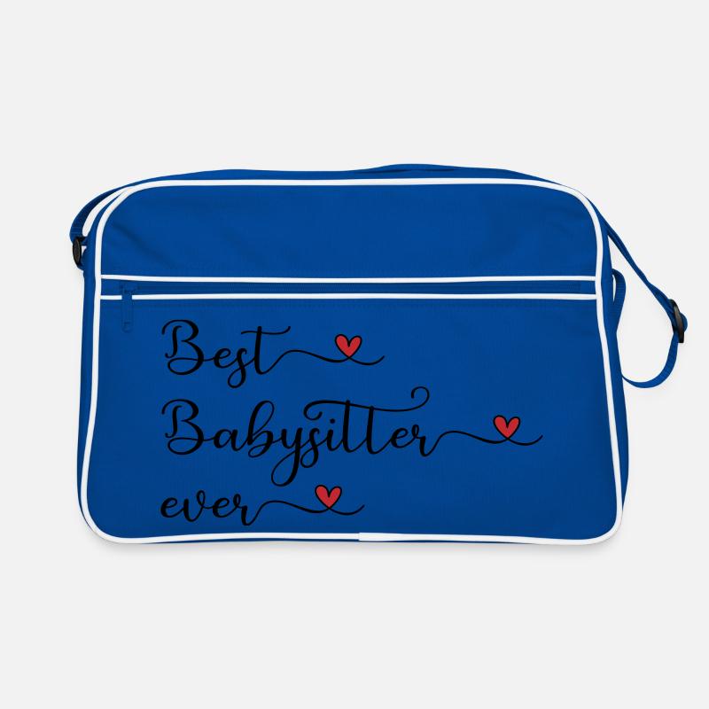 Bester Babysitter Retro Tasche