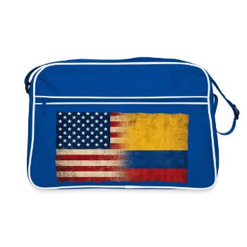 Identité du drapeau d’amitié États-Unis-Paraguay - Sac Retro - bleu/blanc - Devant