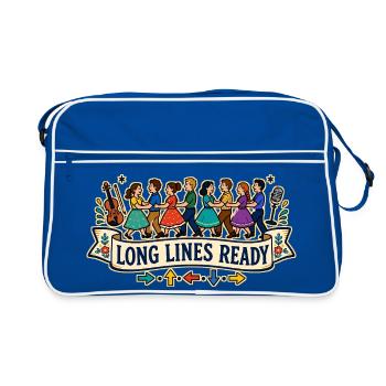 LONG LINES READY - Retro Bag - blue/white - Front
