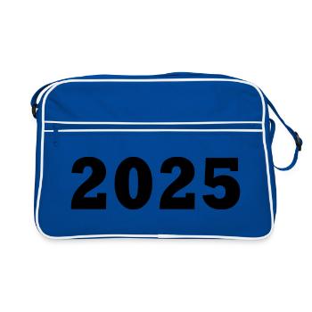 2025 - Retro Tasche - Blau/Weiß - Vorne