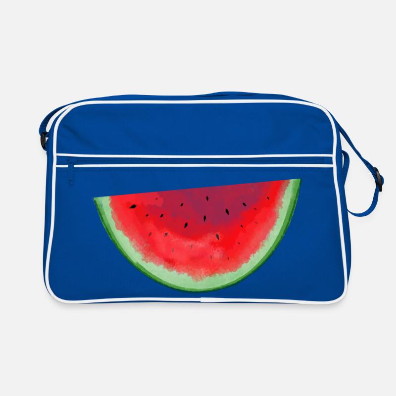 Aquarelle pastèque Sac Retro
