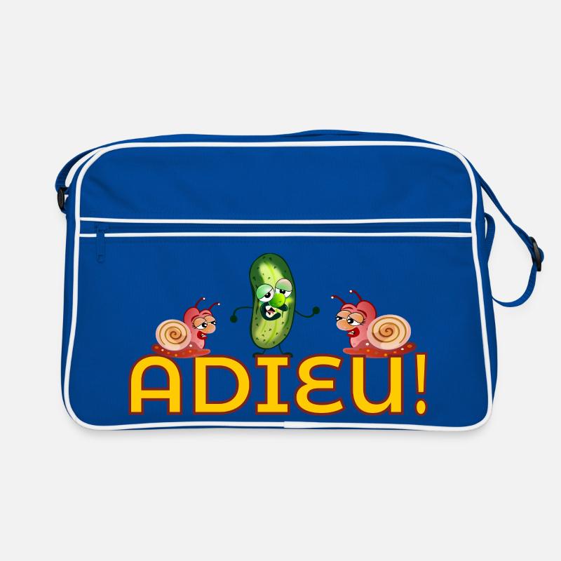 Fête d'adieu Escargots Cornichons Concombre Sac Retro