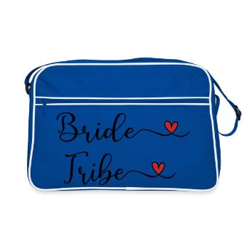Bride Tribe - Retro Bag - blue/white - Front