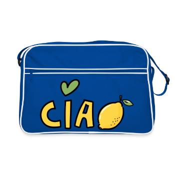 Ciao Lemon Bella Italia Sicilian Dolce Vita - Sac Retro - bleu/blanc - Devant