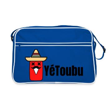 YéToubu - Humour youtube - Humour Apéro - Sac Retro - bleu/blanc - Devant