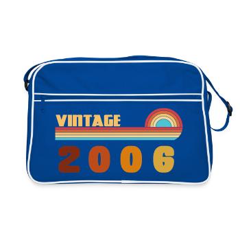 Tee 20 Ans Black Gold Né(e) 2006 - Sac Retro - bleu/blanc - Devant