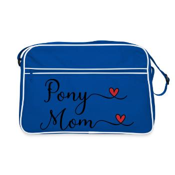 maman poney - Sac Retro - bleu/blanc - Devant
