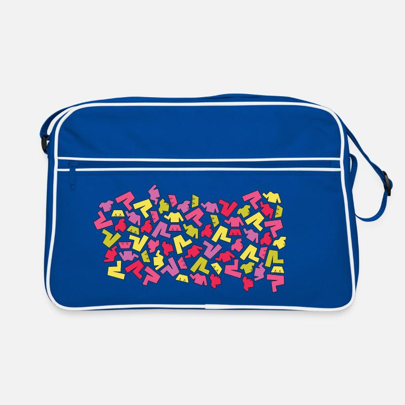 Cooles Kleidungsmuster Retro Tasche