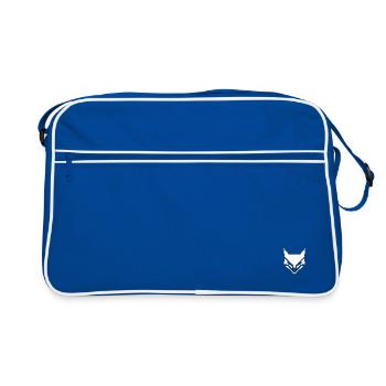 DSL Black Outlines - Retro Bag - blue/white - Front