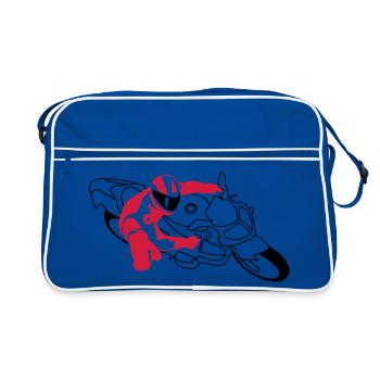 motorrad_2 - Sac Retro - bleu/blanc - Devant