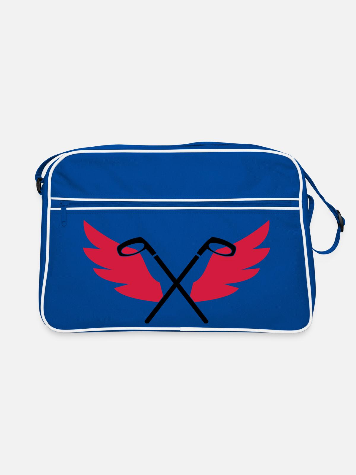 Golf - Retro Bag - blue/white - Front