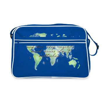 Discover land - Retro Bag - blue/white - Front