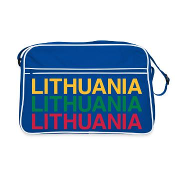 LITHUANIA Lithuania flag - Retro Bag - blue/white - Front