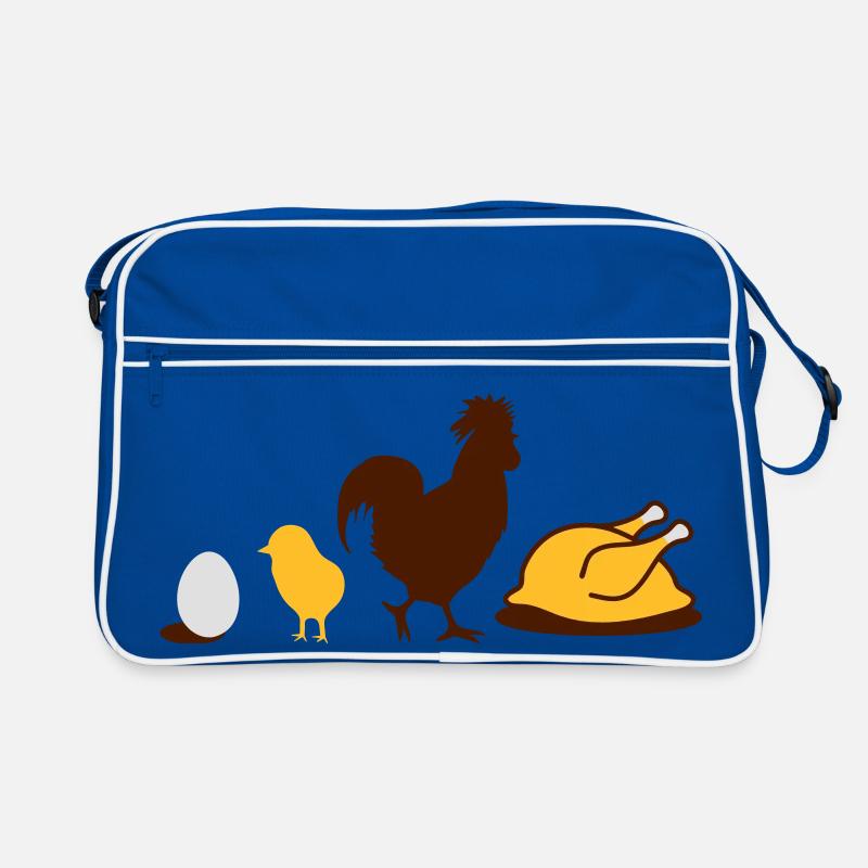 Egg,chick, rooster and chicken poultry Evolution Retro Bag