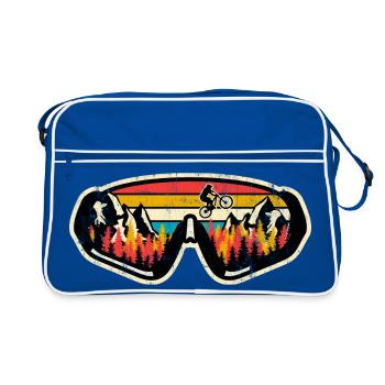 Lunettes de natation rétro MTB Sunset - Sac Retro - bleu/blanc - Devant