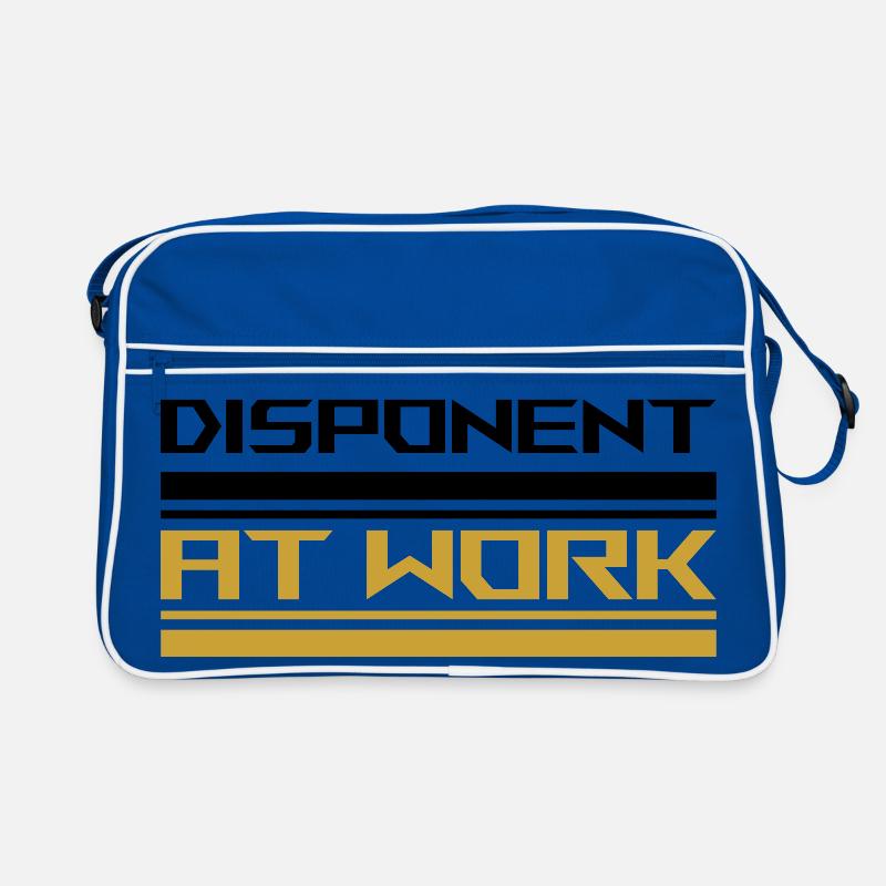 Disponent at work black Retro Tasche