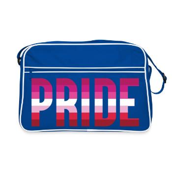 Mois de la fierté LGBT - Lesbian Pride - Sac Retro - bleu/blanc - Devant