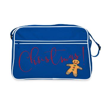 Christmas gingerbread - Retro Bag - blue/white - Front