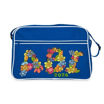 Abitur 2026 - Retro Bag - blue/white - Front