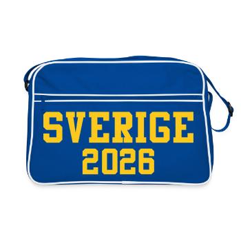 Suède - Sac Retro - bleu/blanc - Devant
