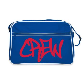 CREW - Sac Retro - bleu/blanc - Devant