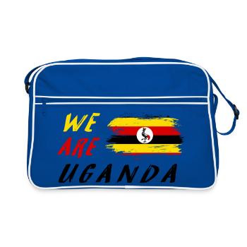 We are Uganda - Retro Bag - blue/white - Front