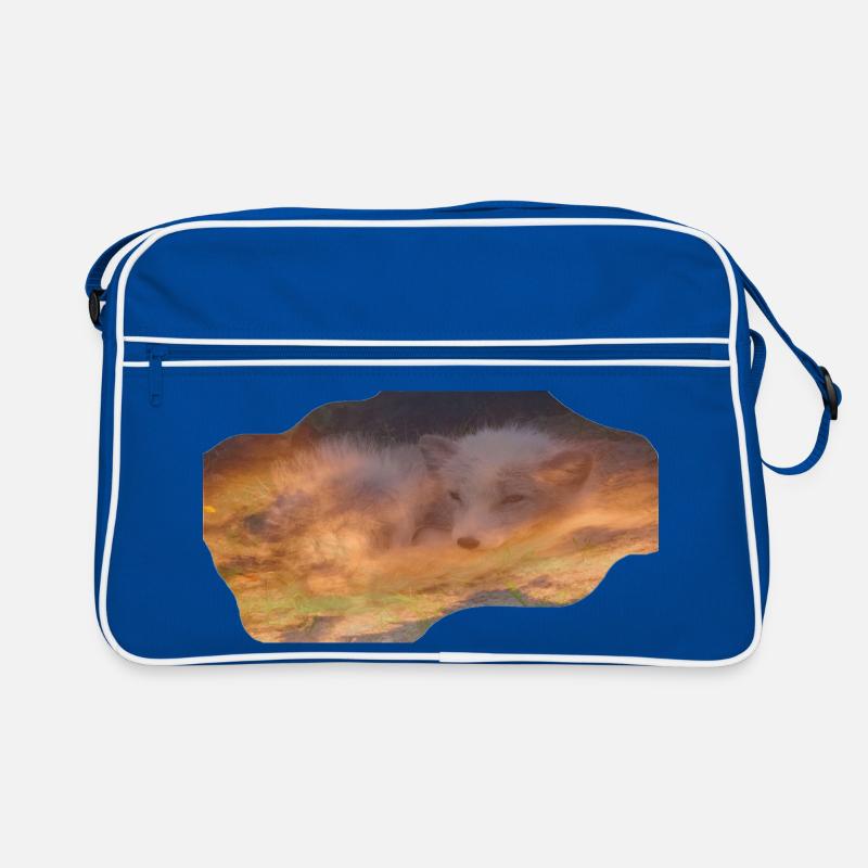 träumender Polarfuchs Retro Tasche