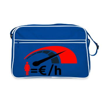 Expense counter - Retro Bag - blue/white - Front