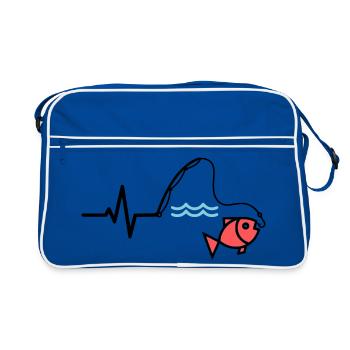 Pulse Fishing Rod Fish Colored - Retro Bag - blue/white - Front