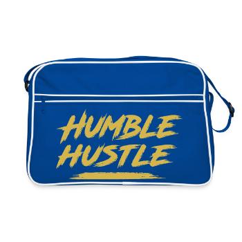 Humble Hustle Entrepreneur Homme d’affaires Businesswo - Sac Retro - bleu/blanc - Devant