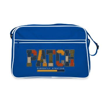 PATCH – Continuous Updating - Retro Bag - blue/white - Front