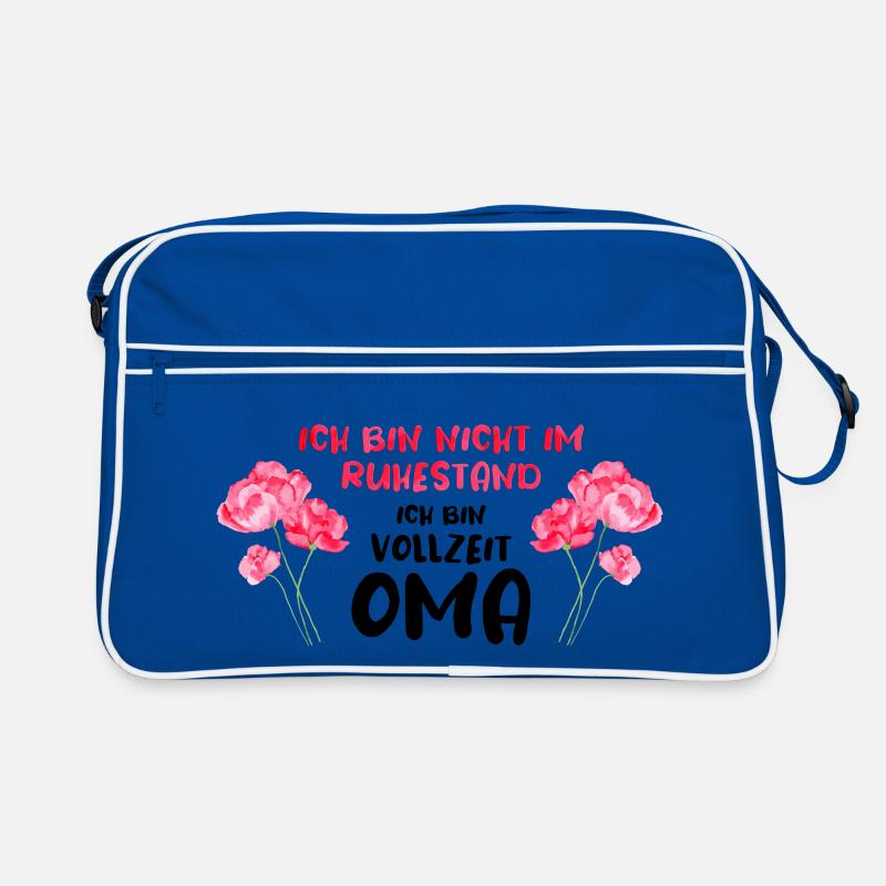 Ich bin nicht im Ruhestand ich bin Vollzeit Oma Retro Tasche