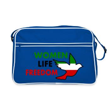 Women life freedom - Sac Retro - bleu/blanc - Devant