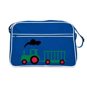 tractor - Retro Bag - blue/white - Front